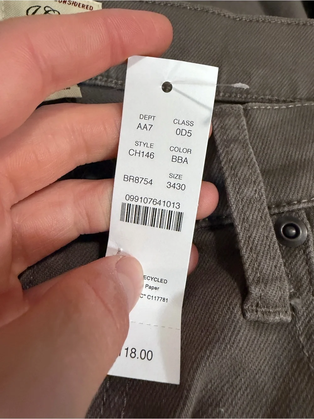J crew balsam bark 770™ Straight-fit Bergen five-pocket pant